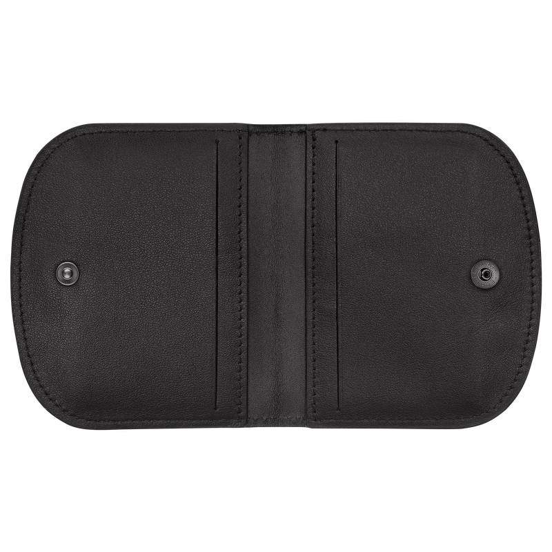 Le Pliage Xtra Card holder Black - Leather