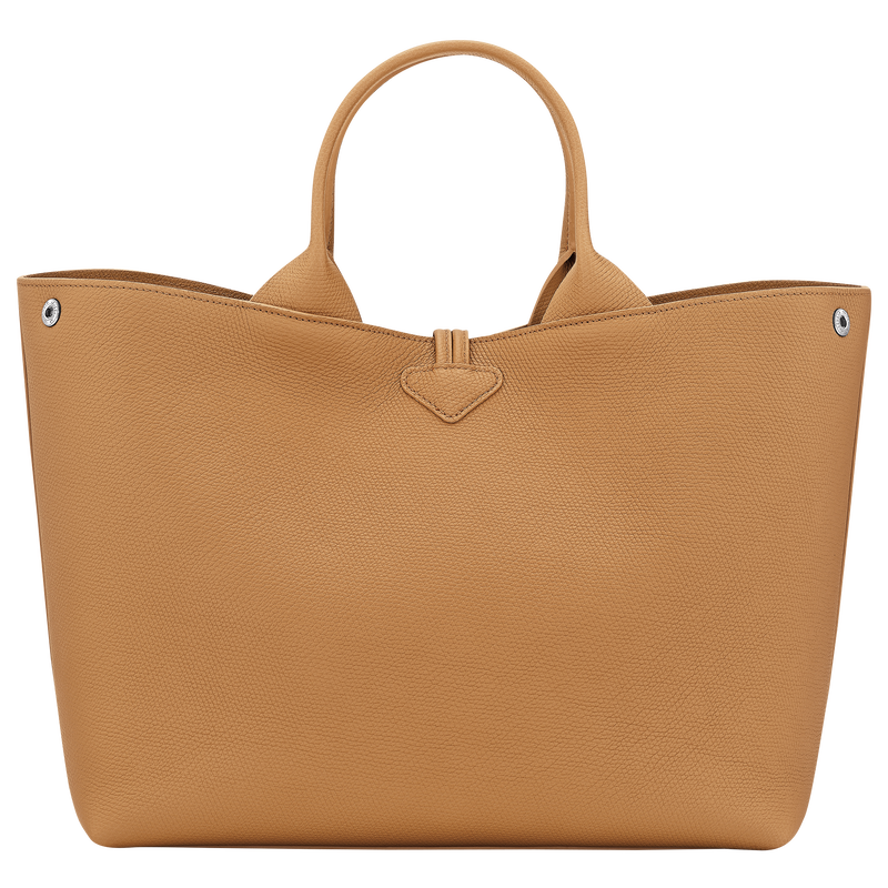 Le Roseau L Handbag Walnut - Leather