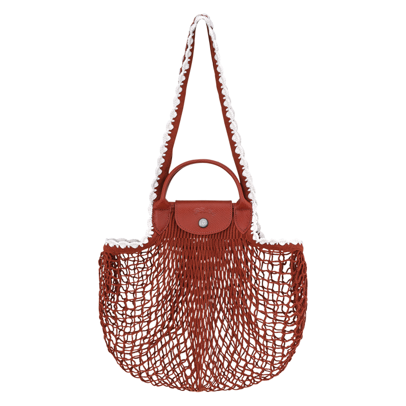 Le Pliage Collection L Mesh bag Terracotta - Canvas