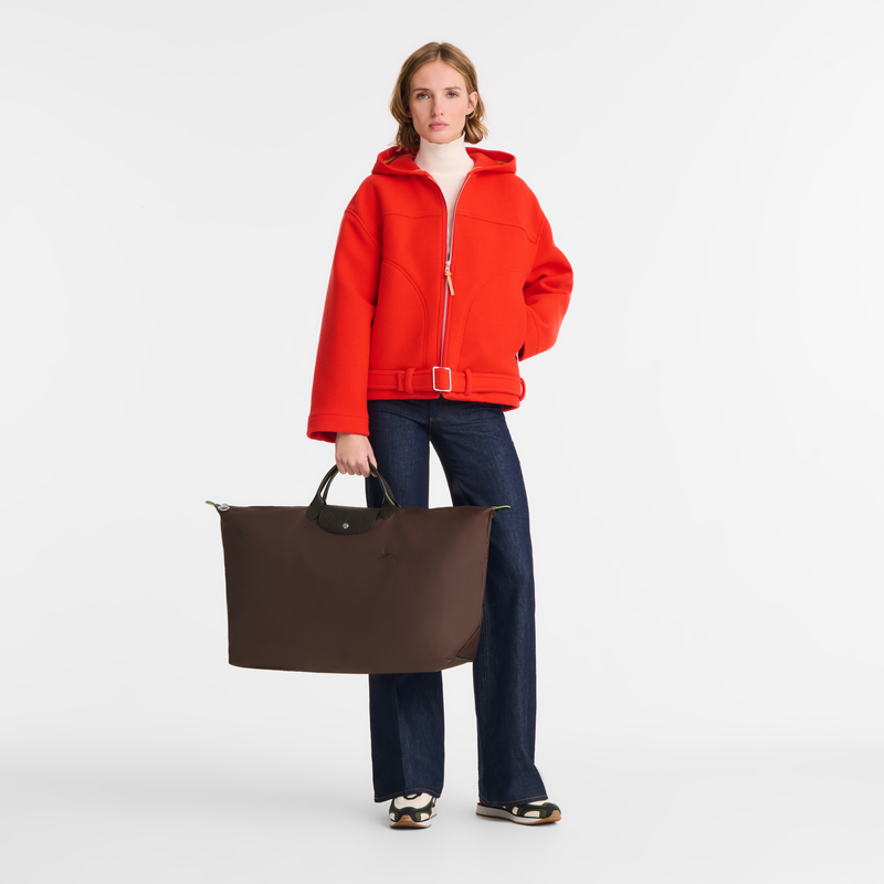 Le Pliage Green XL Travel bag Mocha - Recycled canvas