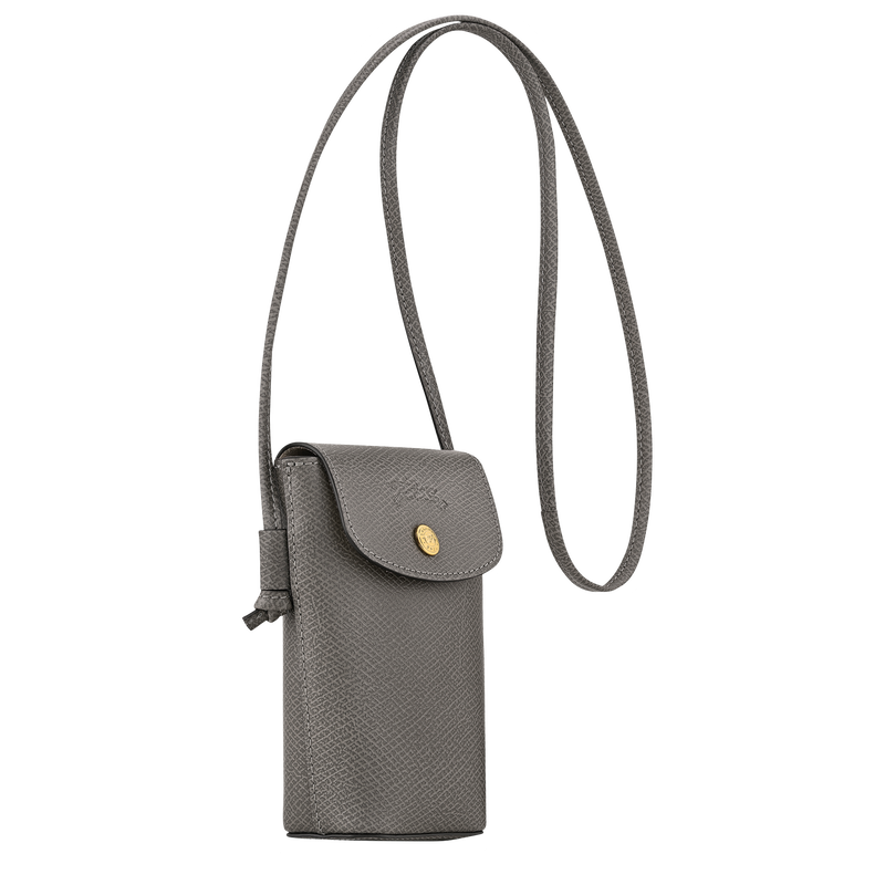 Épure Phone case with leather lace Turtledove - Leather