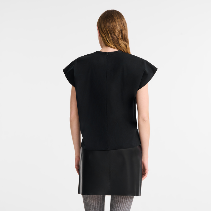 Top Black - Popelin
