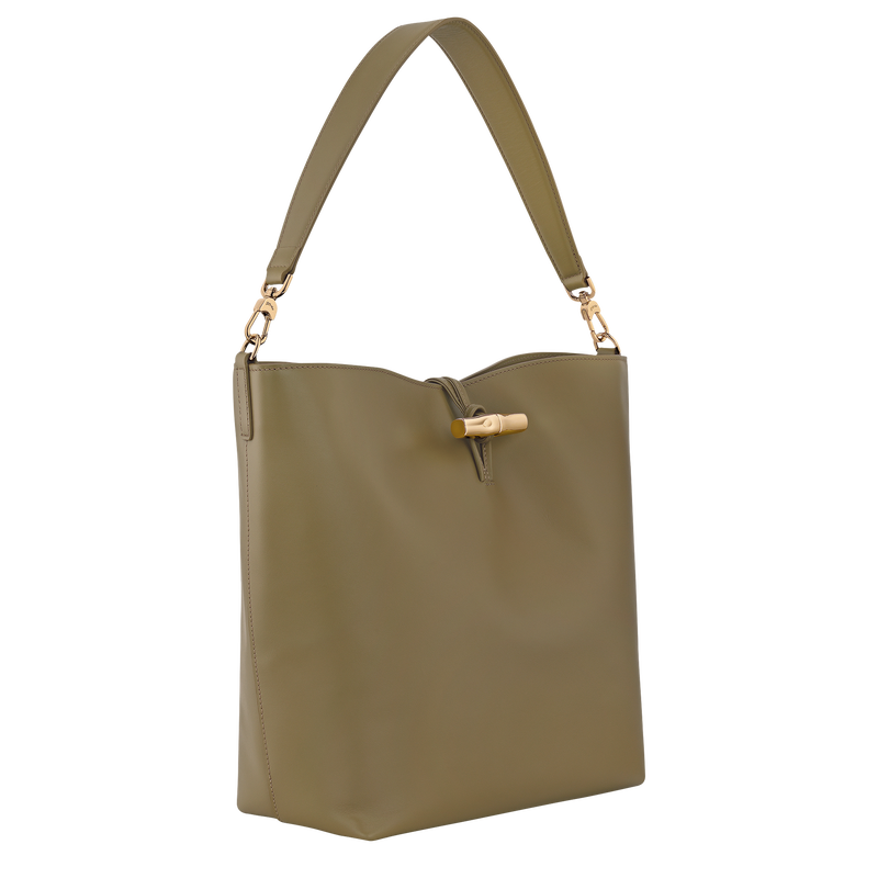 Le Roseau M Hobo bag Olive - Leather