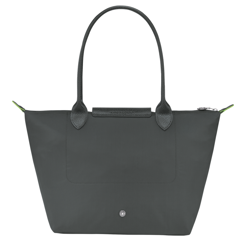 Le Pliage Green M Tote bag Graphite - Recycled canvas