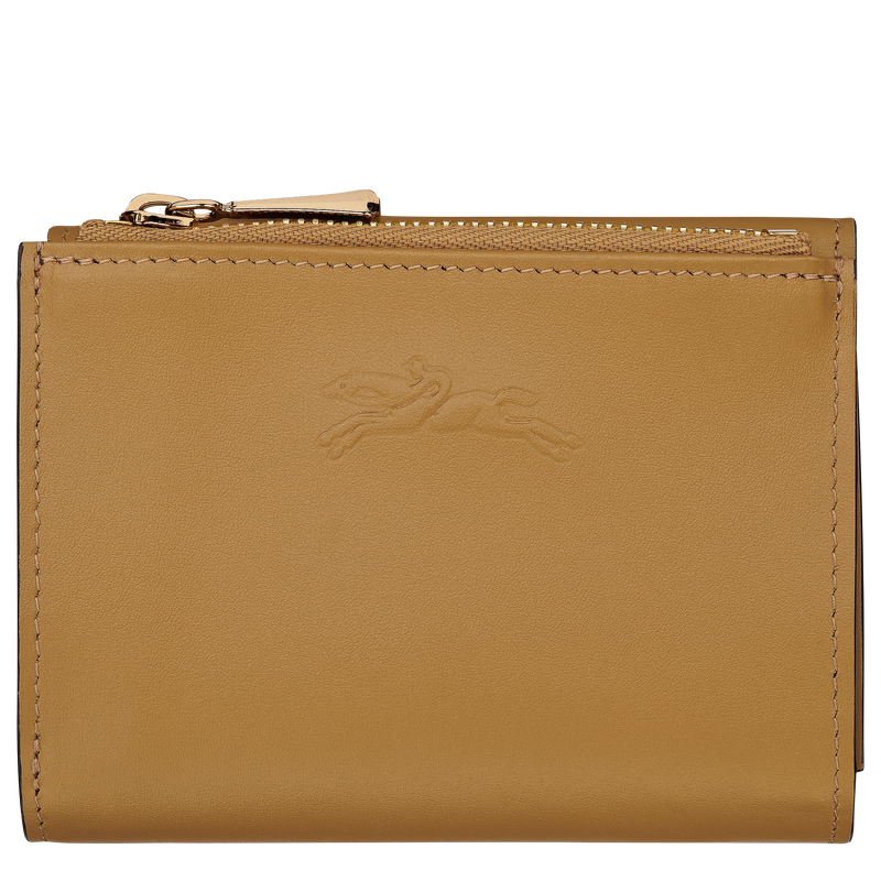 Épure Compact wallet Nutmeg - Leather
