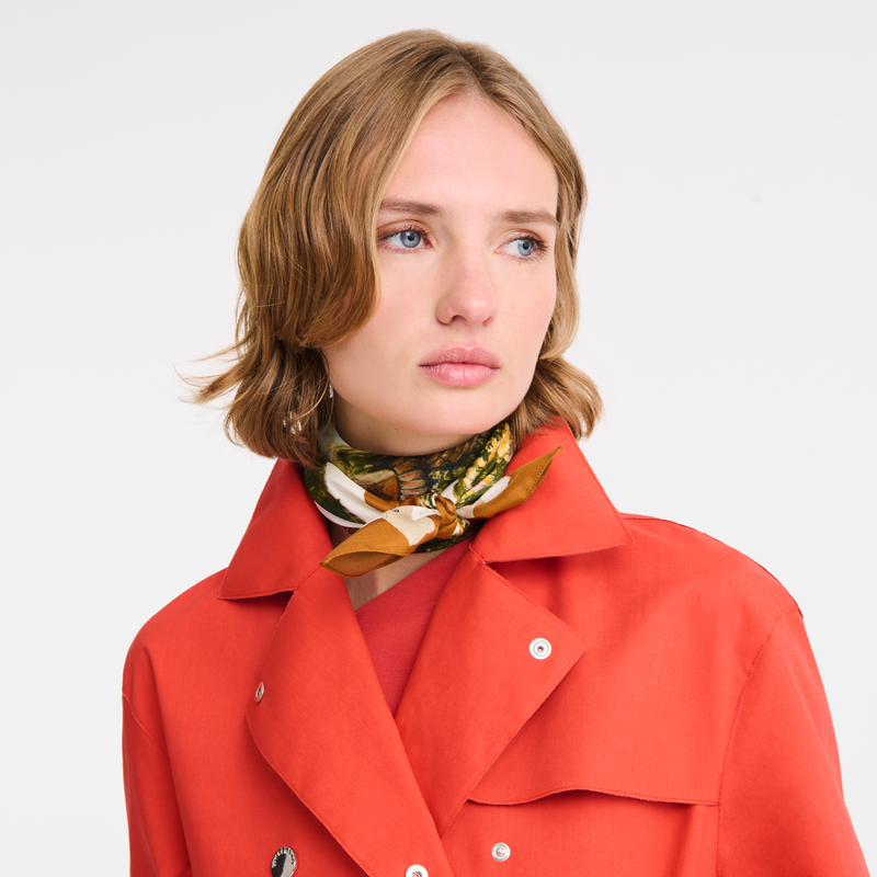 Pastoral Beauty Silk scarf 70 Marmalade - Silk