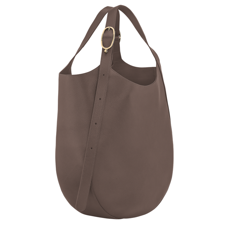 Le Foulonné XL Tote bag Taupe - Leather
