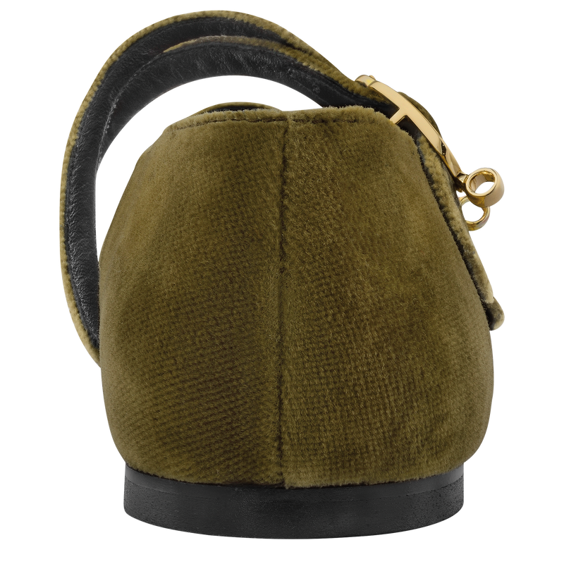 Le Foulonné Ballerinas Olive - Leather