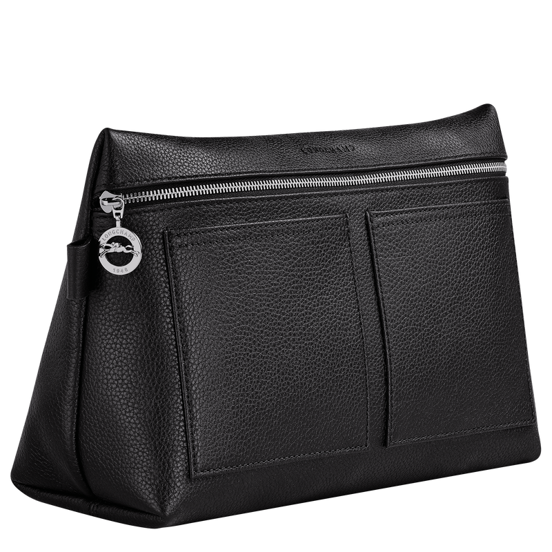 Le Foulonné Toiletry case Black - Leather