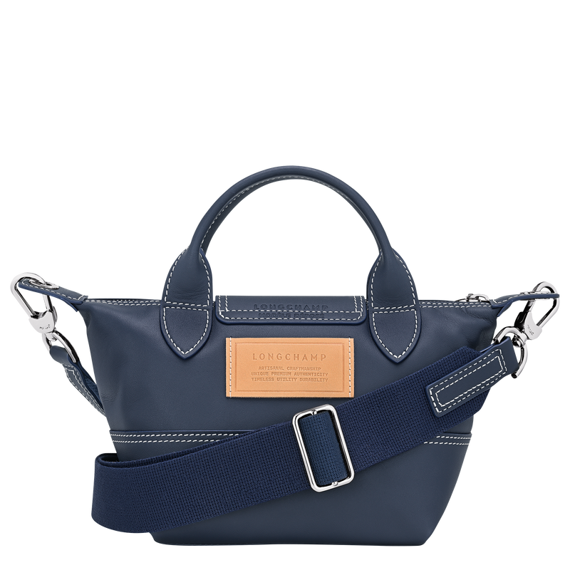 Le Pliage Xtra XS Handbag Navy - Leather