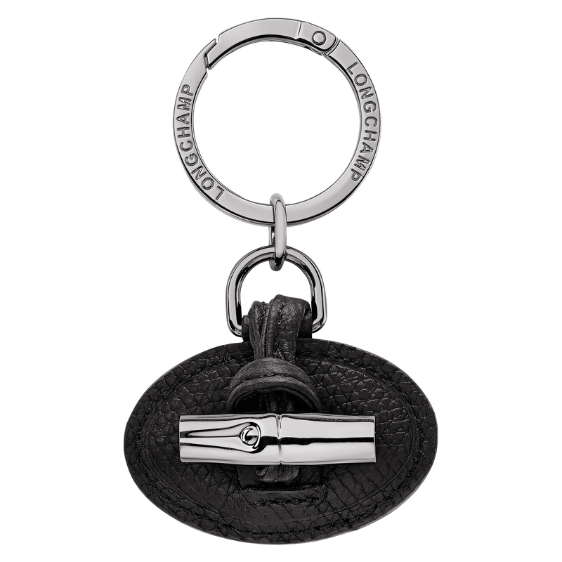 Le Roseau Key ring Black - Leather