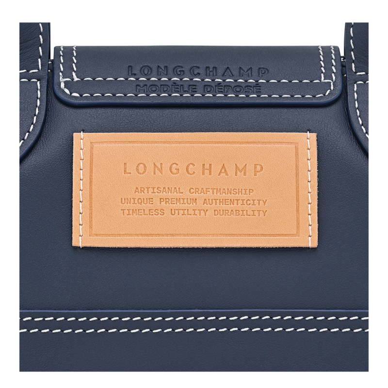 Le Pliage Xtra XS Handbag Navy - Leather