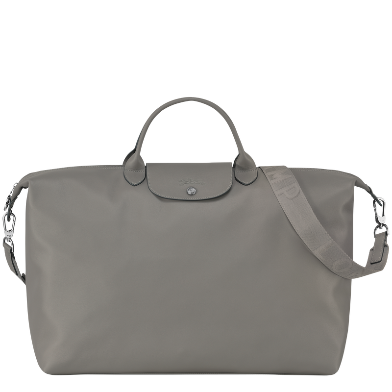 Le Pliage Xtra L Travel bag Turtledove - Leather
