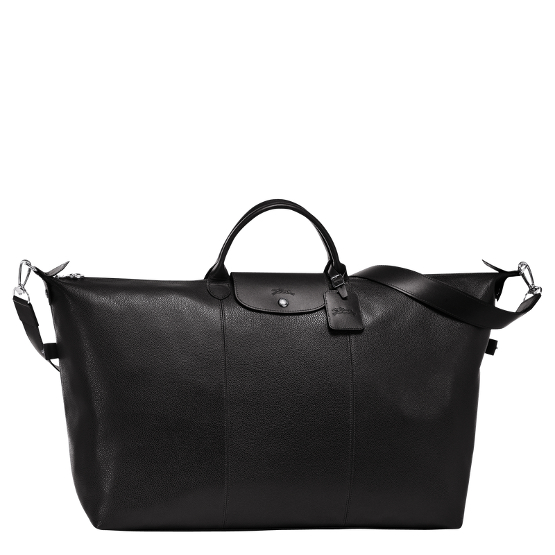 Le Foulonné L Travel bag Black - Leather
