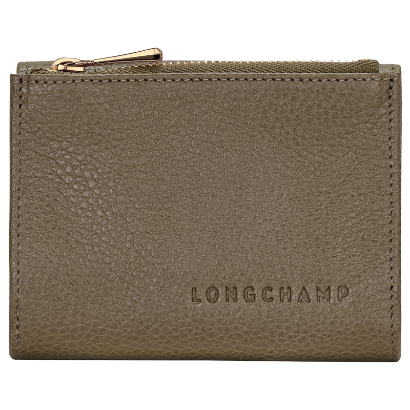 Le Foulonné Compact wallet Caper - Leather