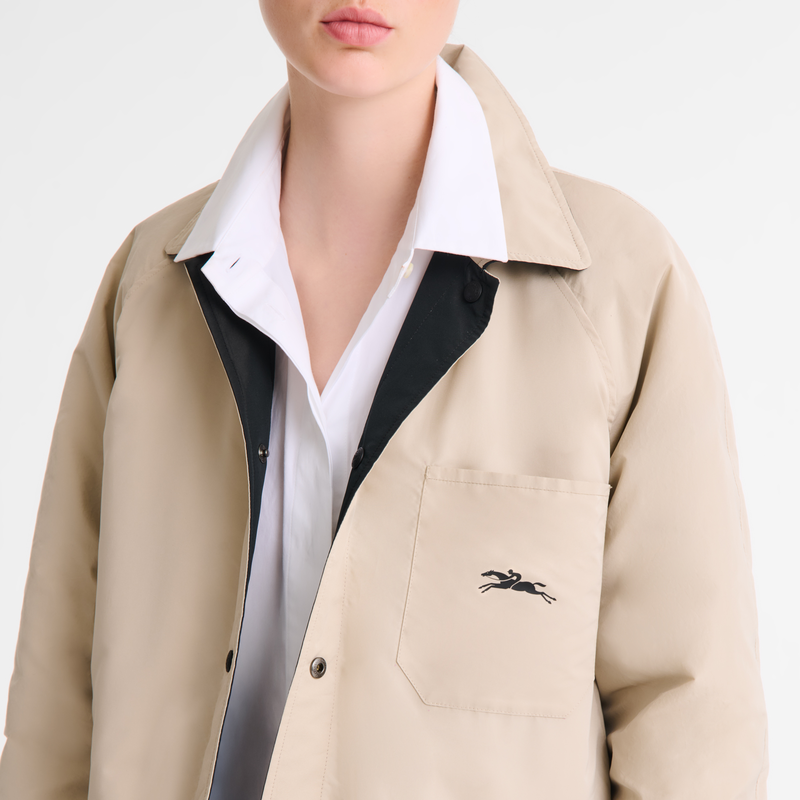 Padded blouson Black/Paper - Technical taffeta