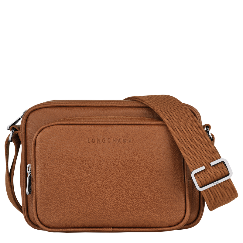 Le Foulonné S Camera bag Caramel - Leather