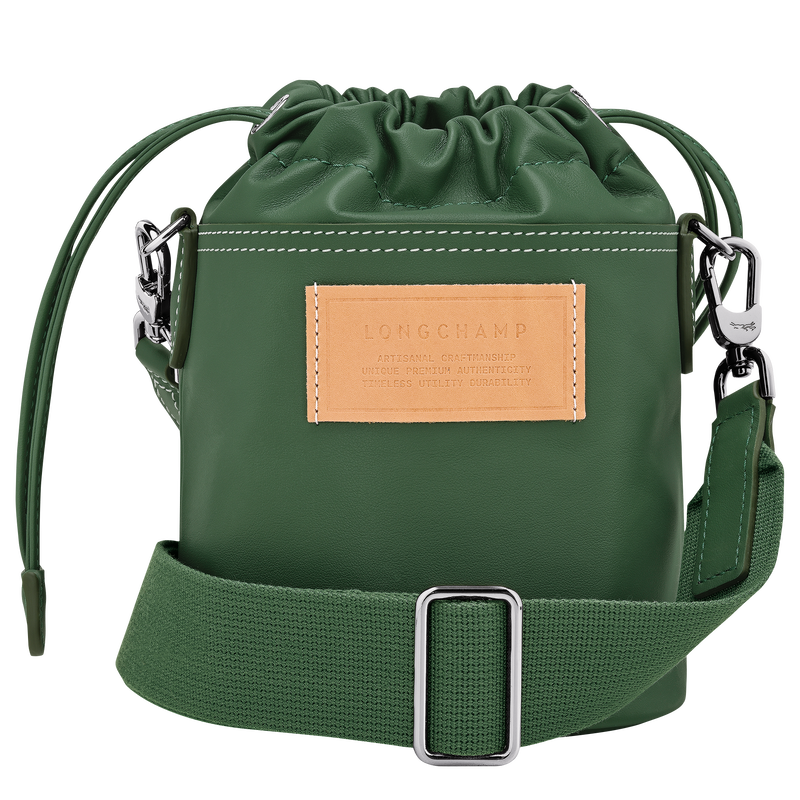Le Pliage Xtra XS Bucket bag British Green - Leather