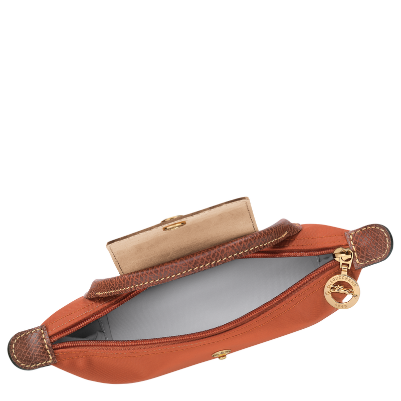 Le Pliage Original Pouch with handle Brick - Recycled canvas