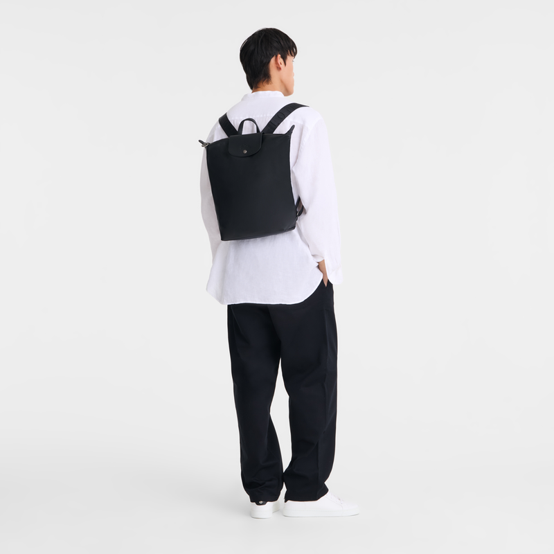 Le Pliage Xtra M Backpack Black - Leather