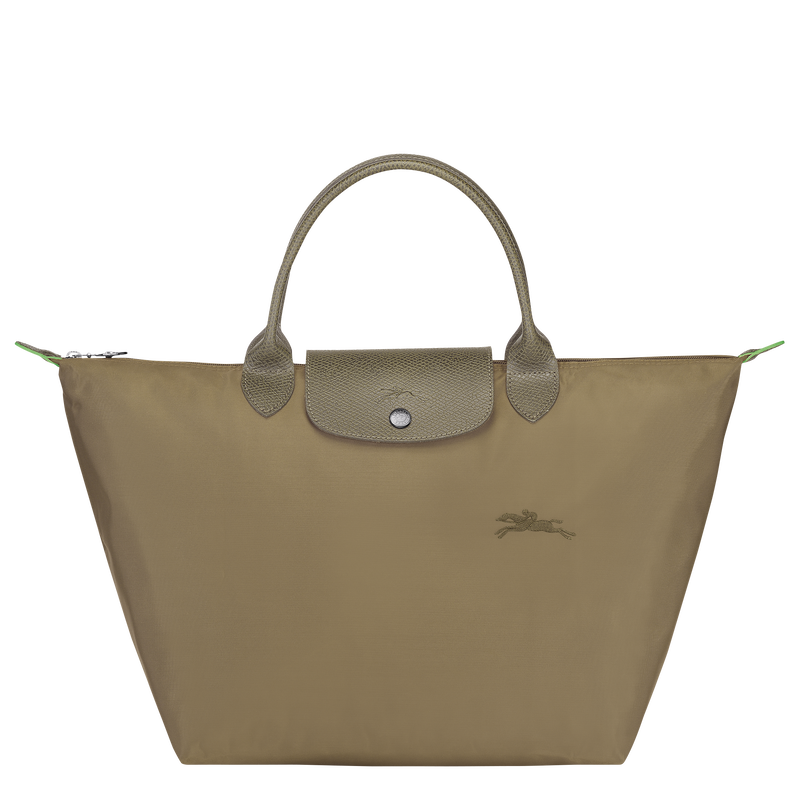Le Pliage Green M Handbag Artichoke - Recycled canvas
