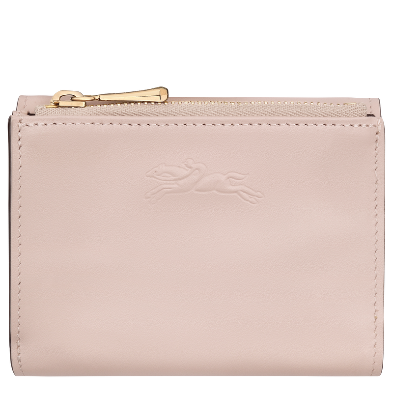 Épure Compact wallet Petal Pink - Leather