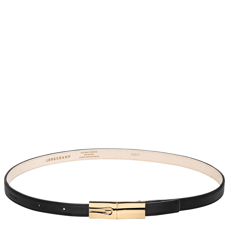 Le Roseau Ladies' belt Black - Leather