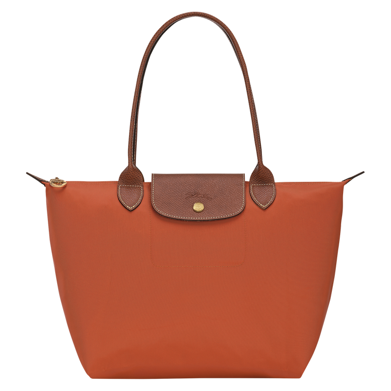 Le Pliage Original M Tote bag Brick - Recycled canvas