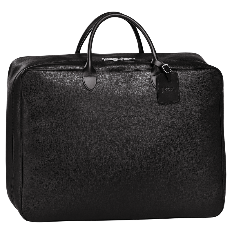 Le Foulonné M Suitcase Black - Leather
