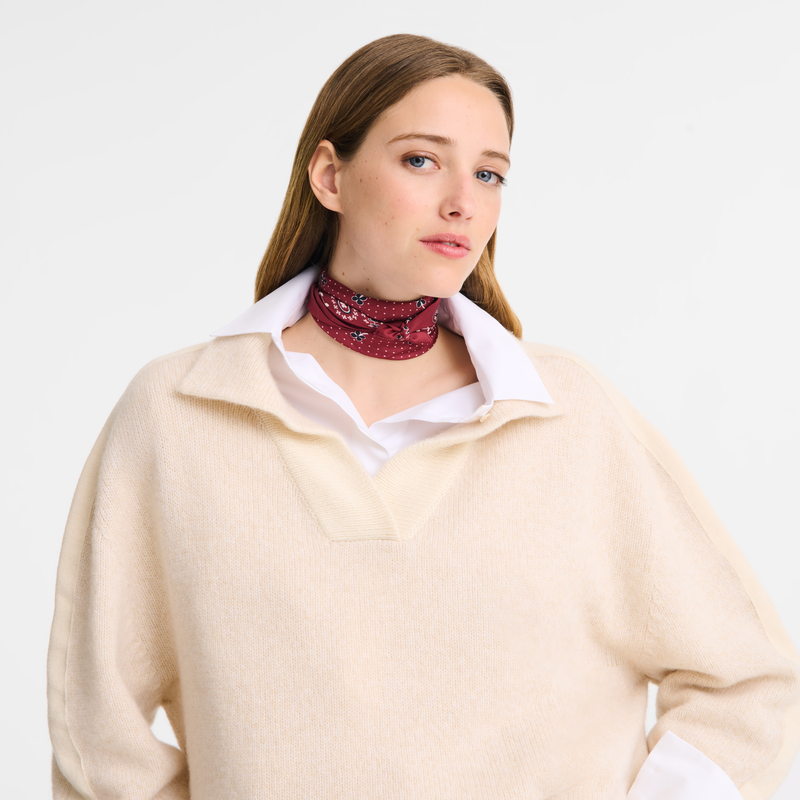 French Bandana Silk scarf 50 Pomegranate - Silk