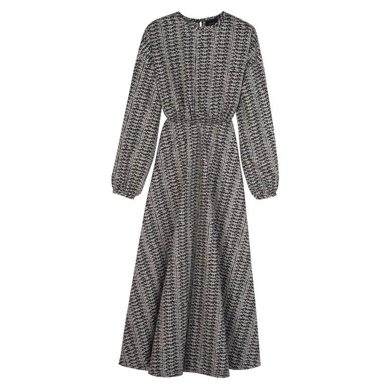 Dress Grey - Printed poplin