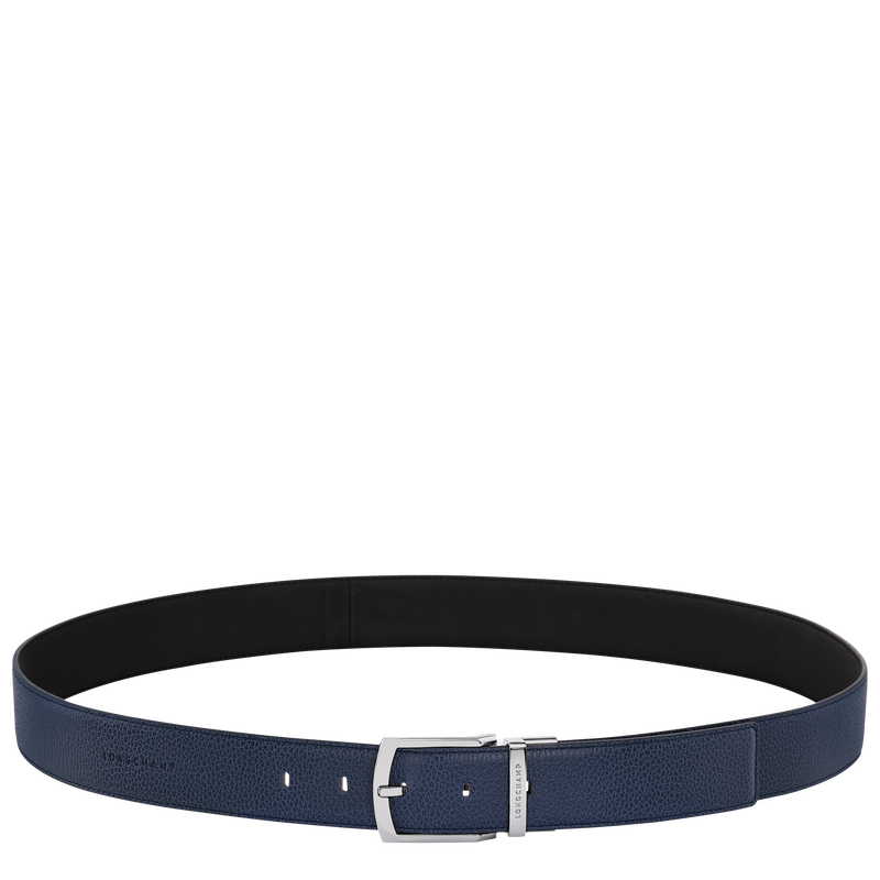 Le Foulonné Men's belt Navy/Black - Leather