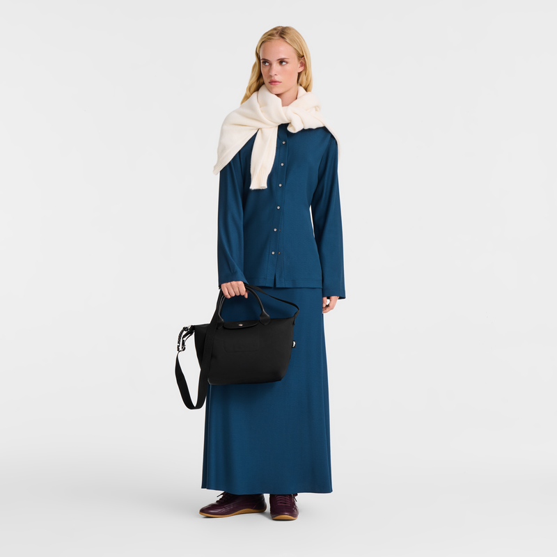 Le Pliage Energy S Handbag Black - Recycled canvas