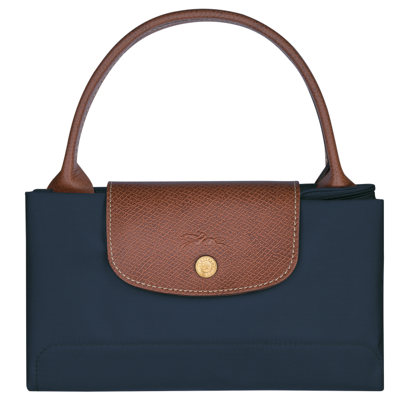 Le Pliage Original M Handbag Navy - Recycled canvas