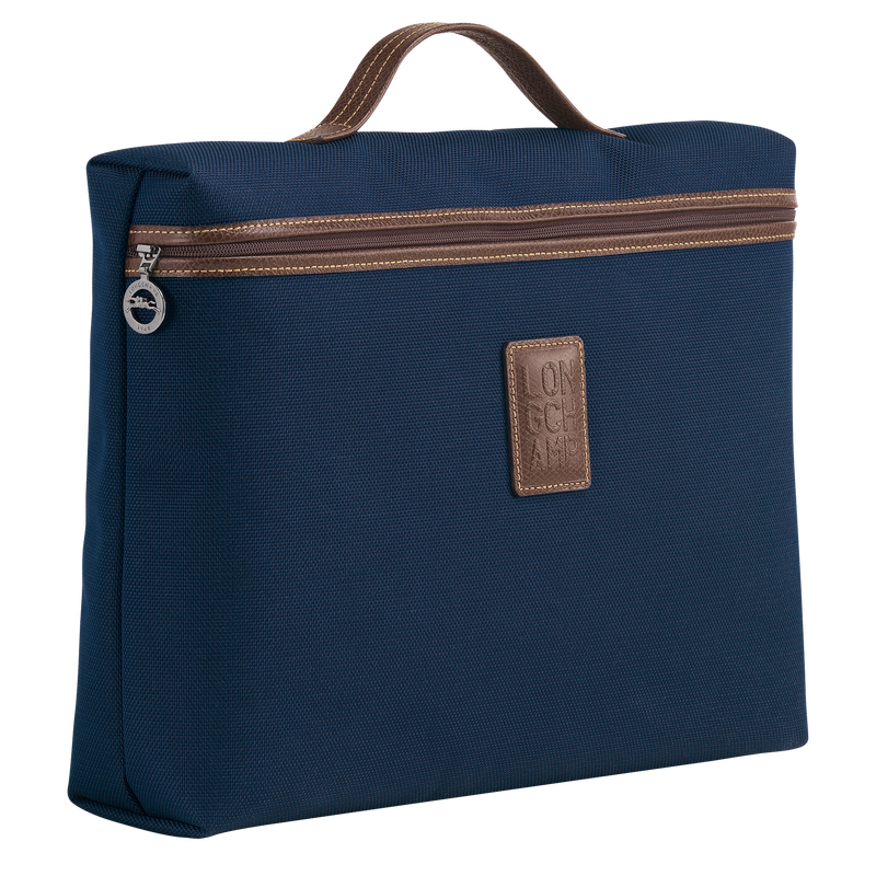 Boxford S Briefcase Blue - Recycled canvas