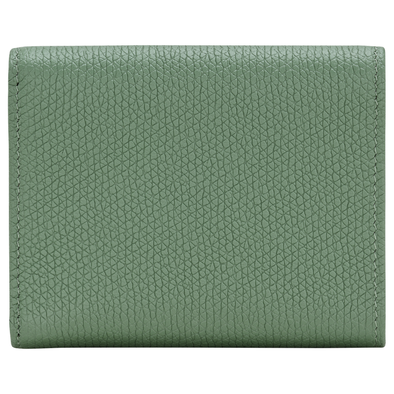 Le Roseau Compact wallet Oregano - Leather