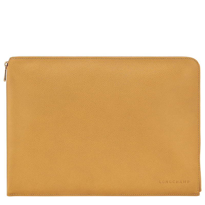 Le Foulonné Laptop case Nutmeg - Leather