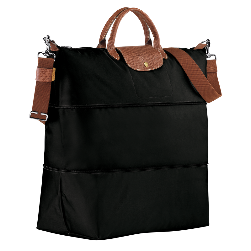 Le Pliage Original Travel bag expandable Black - Recycled canvas