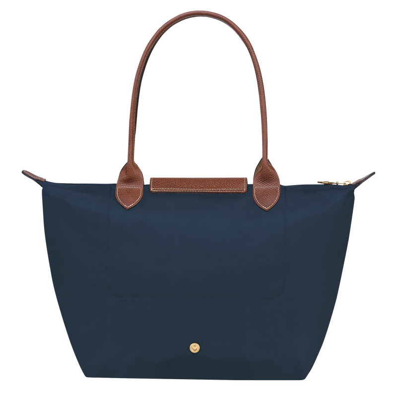 Le Pliage Original M Tote bag Navy - Recycled canvas