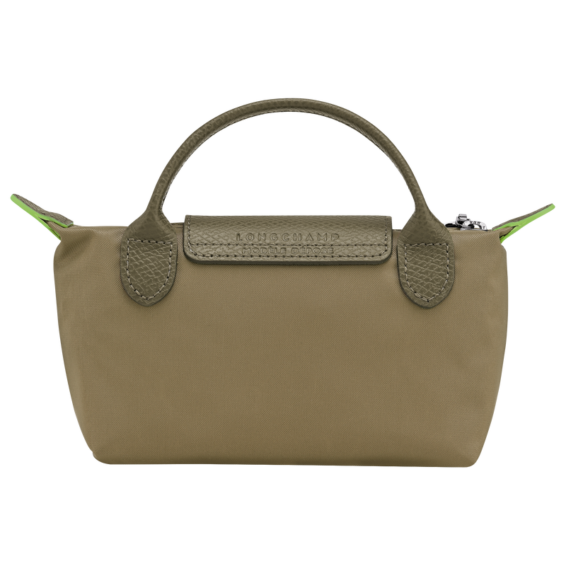Le Pliage Green Pouch with handle Artichoke - Recycled canvas