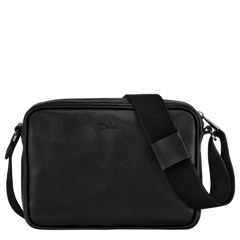 Le Foulonné S Camera bag Black - Leather