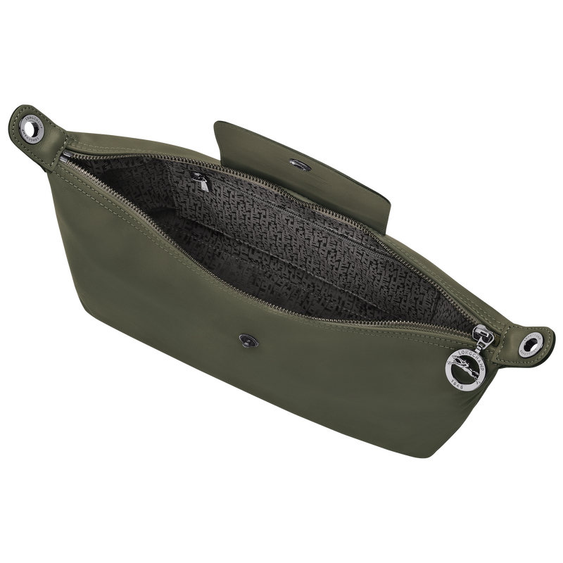 Le Pliage Xtra M Hobo bag Fir - Leather