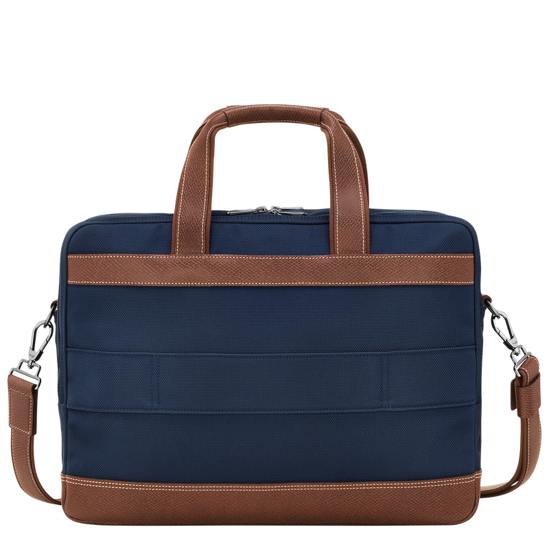 Boxford L Briefcase Blue - Recycled canvas