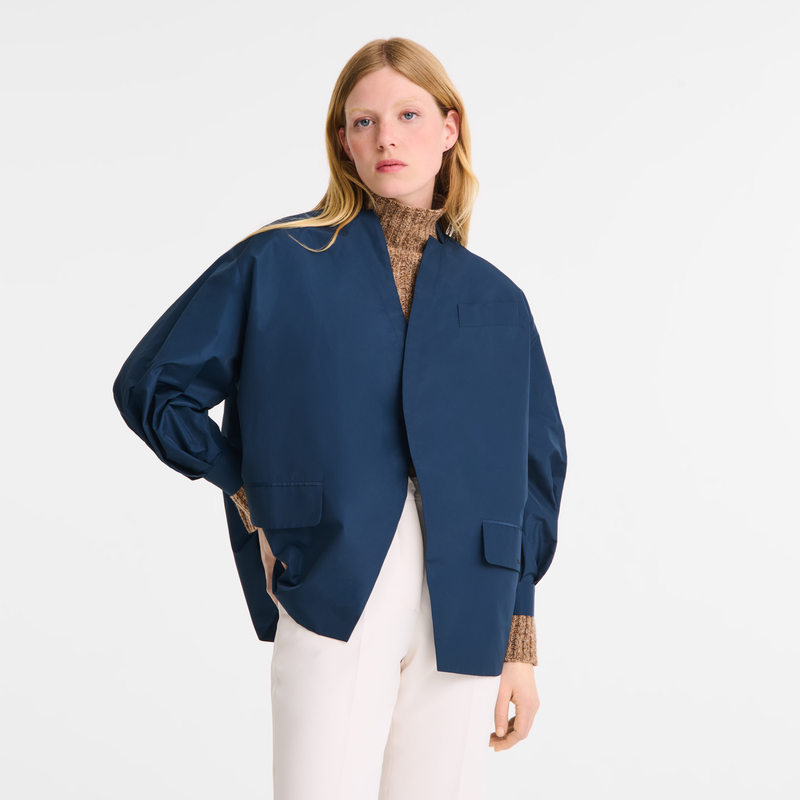 Kimono jacket Navy - Technical taffeta