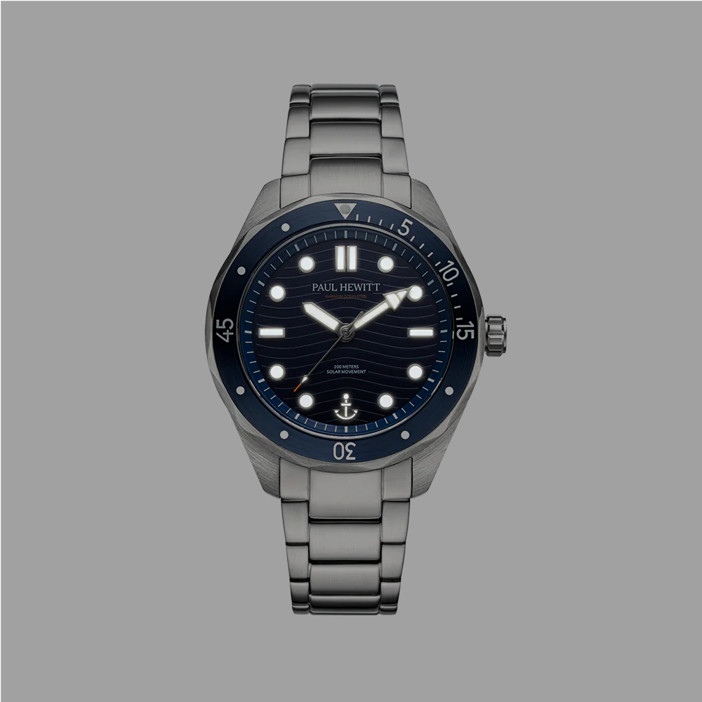 Ocean Diver Watch Silver Blue