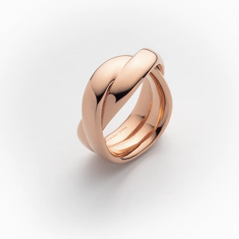 Waves Duo Ring Rose Gold