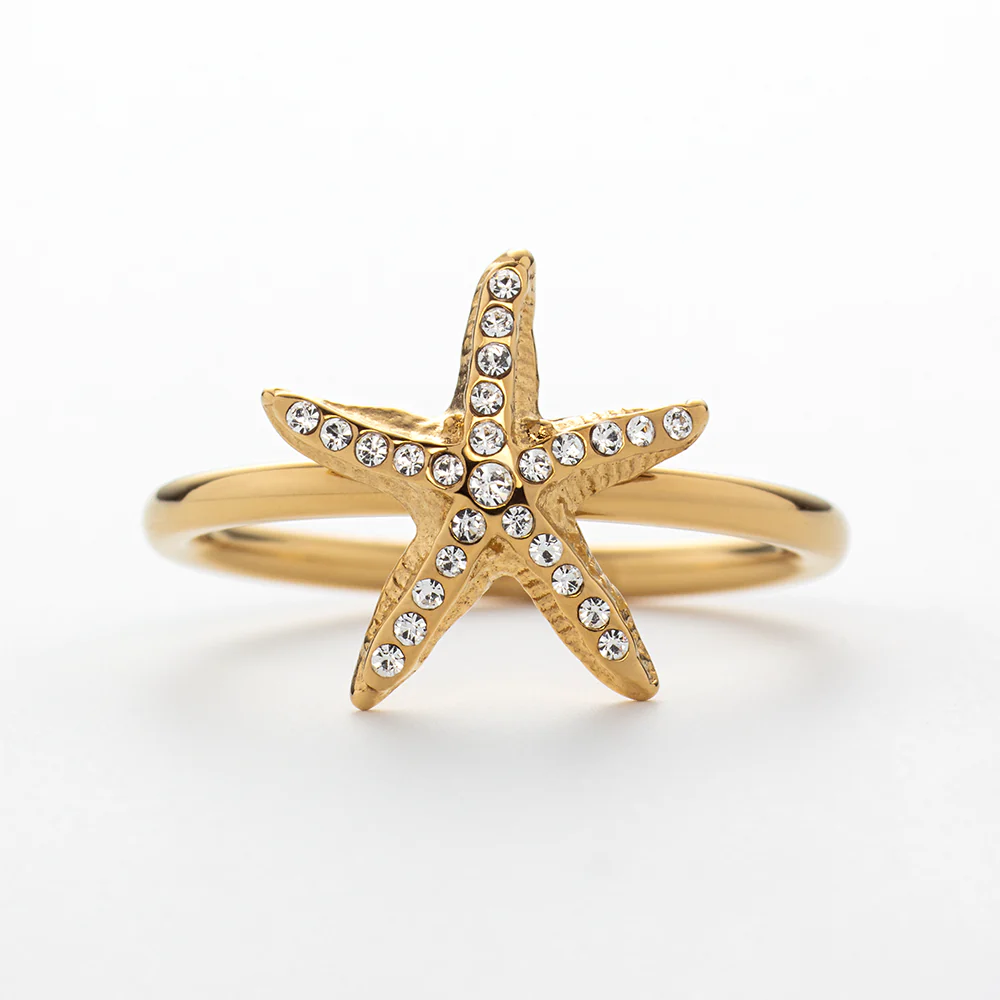 Sea Star Ring Gold