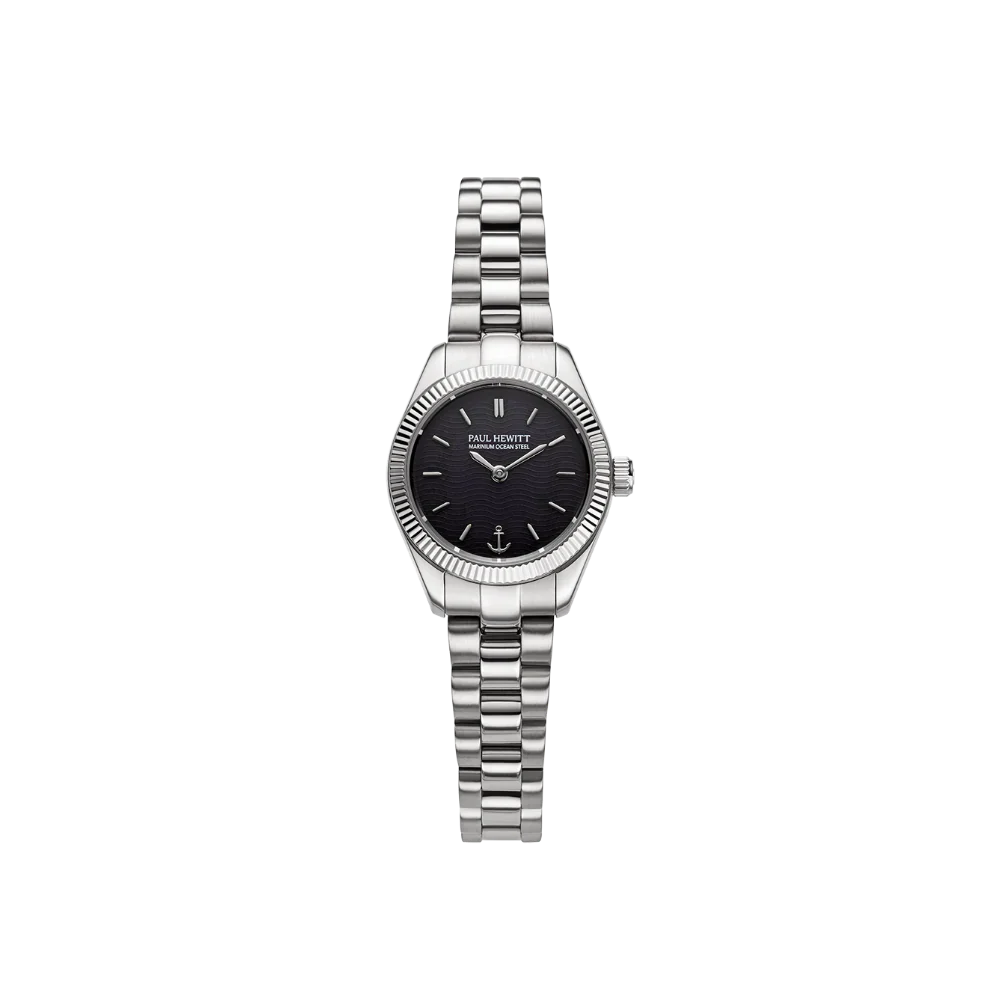 Petit Soleil Round Watch Silver Black