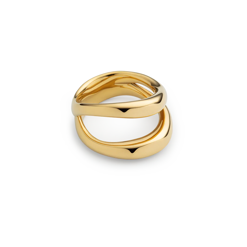 Waves Ring Gold