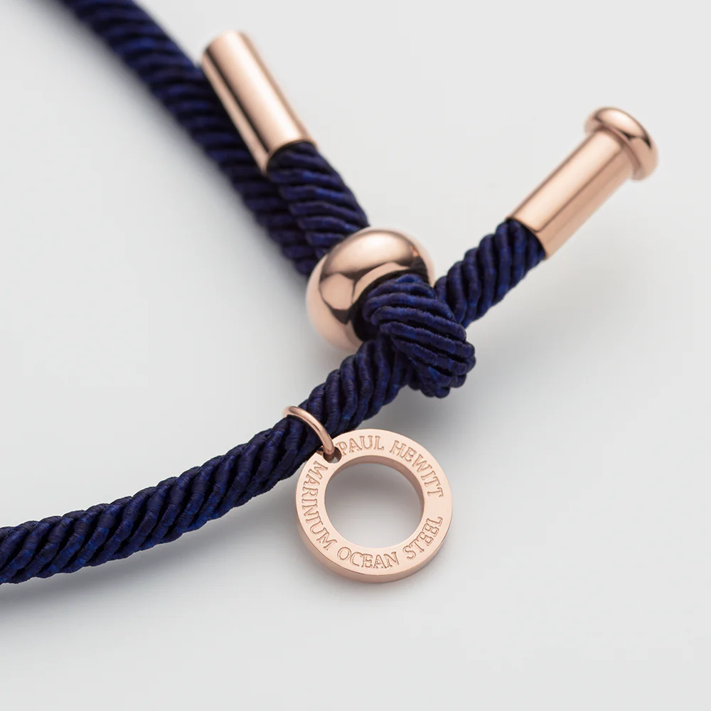 Vitamin Sea bracelet rose gold navy blue
